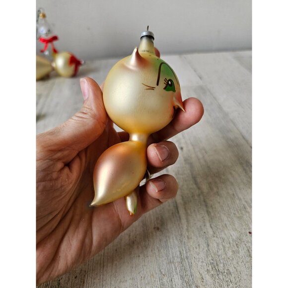 Vintage carlini owl bird Italian ornament RARE glass Xmas tree - Picture 6 of 10